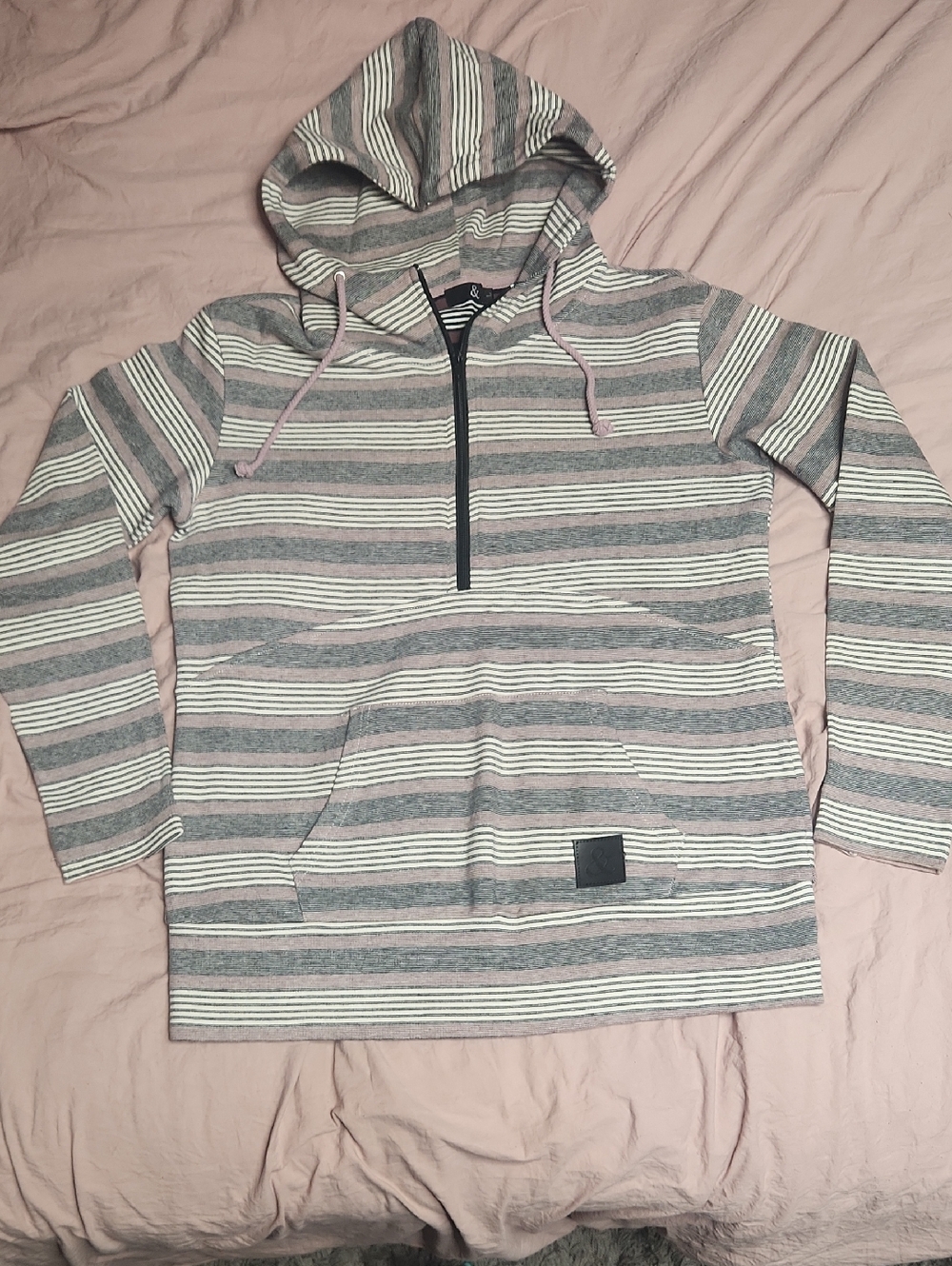 & Ampersand Half Zip Hoodie